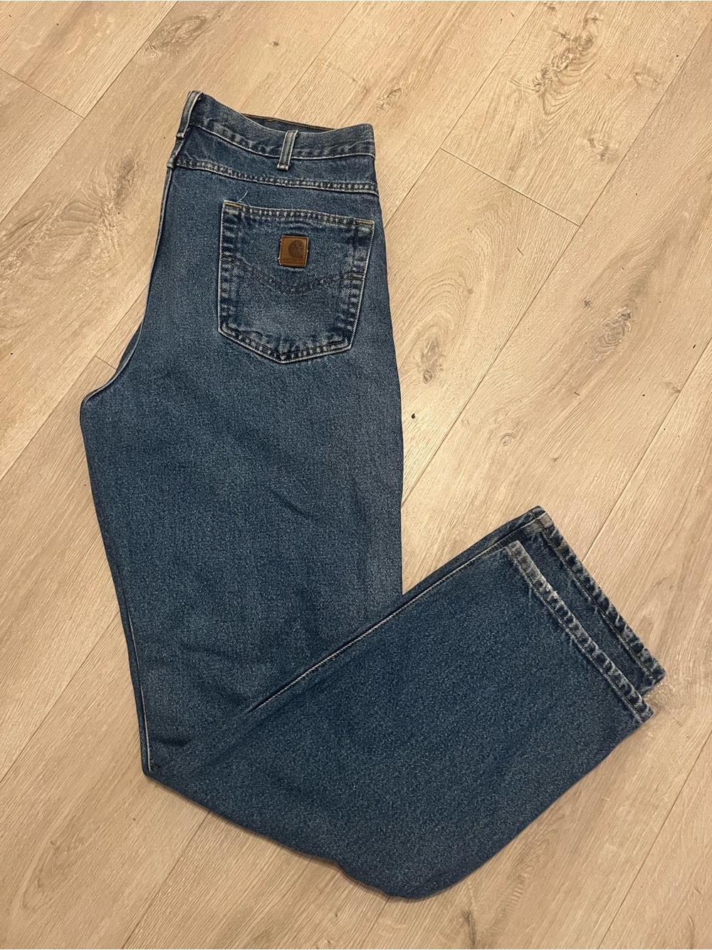 Carhartt Men's Dark Indigo Straight Jeans